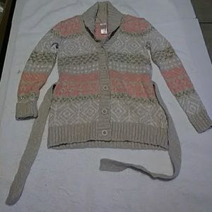 Cat and Jack Long Sleeve Button Up Sweater size 6